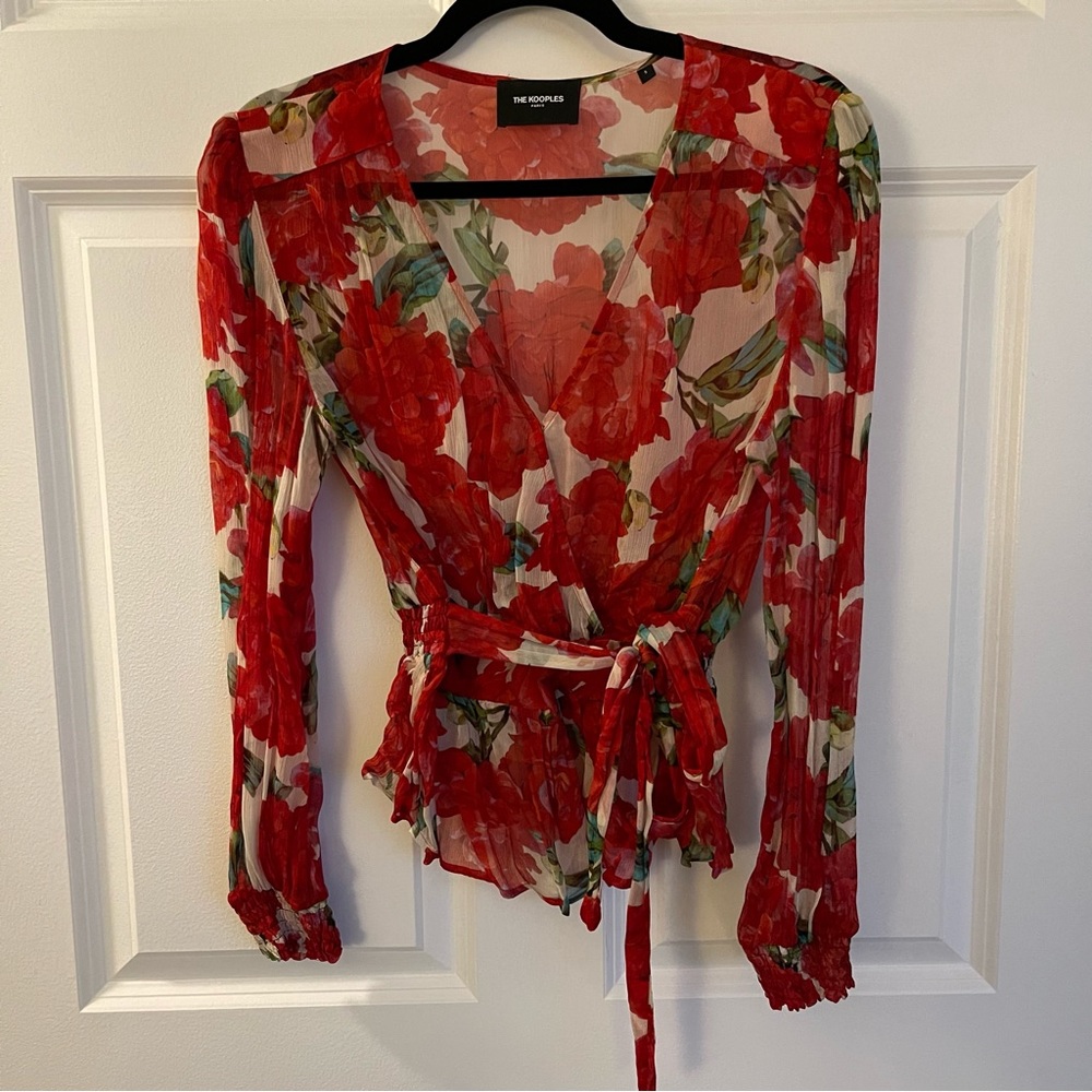 The Kooples Floral Top | size 3, Large